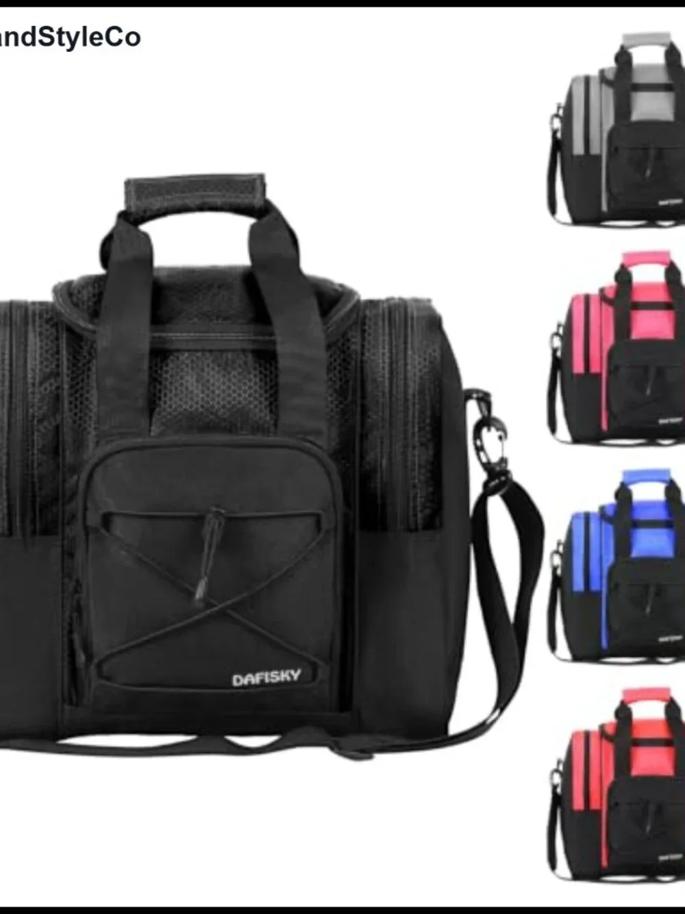 Bowling Ball Bag for Men & Women - Single Ball Tote with Padded Holder,